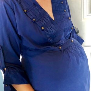 Beautiful navy motherhood maternity top